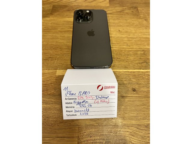 11. Apple iPhone 13 Pro - 256 GB - Grafit - ÚJ AKKU