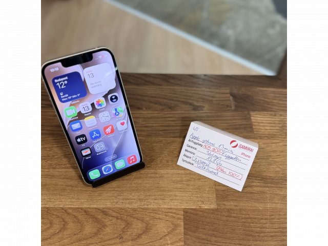 Apple iPhone 13 Mini - 128 GB - fehér - Kártyafüggetlen - Akku 100% ( 45.)