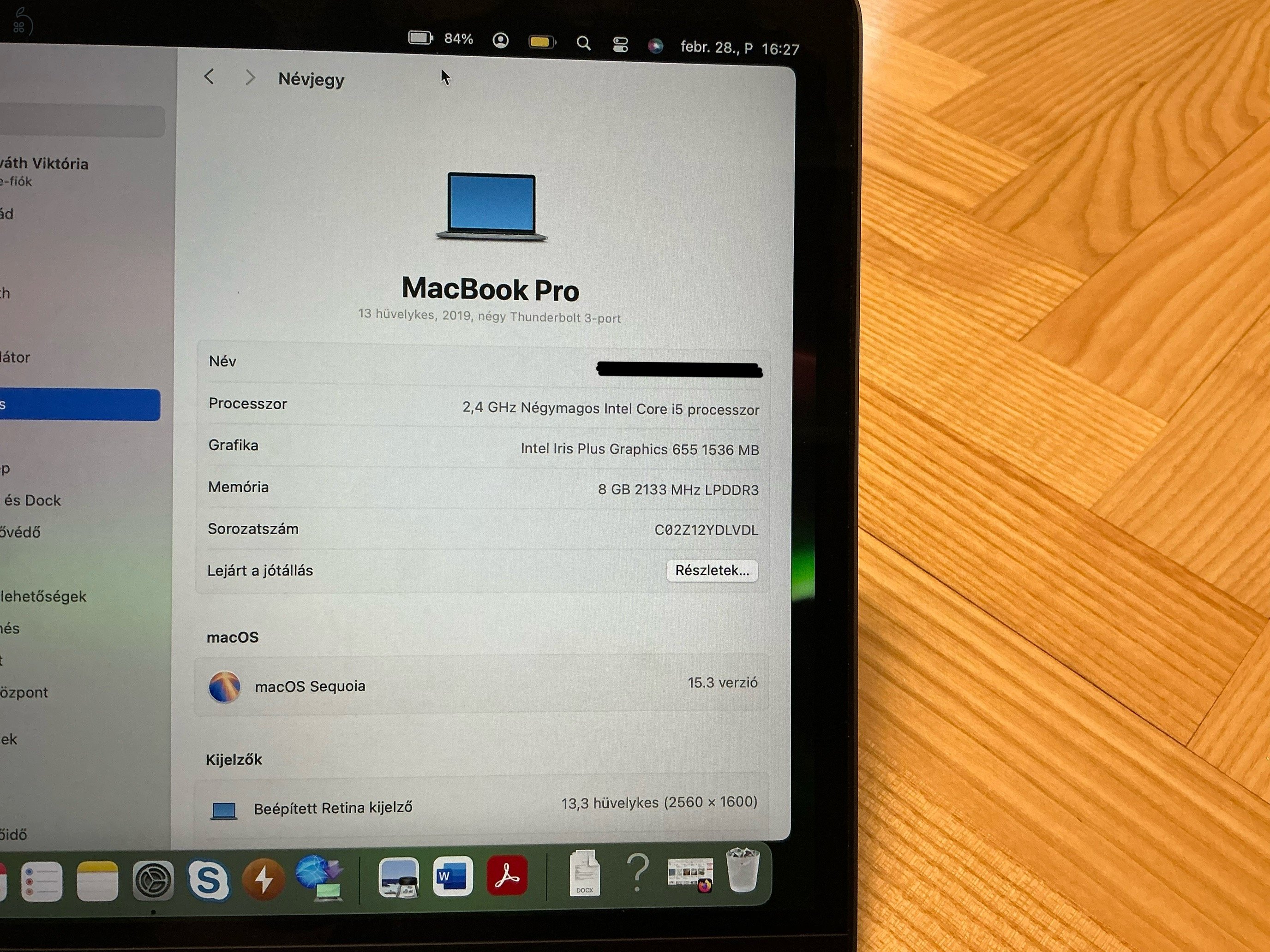 MacBook Pro 13.3” i5 2019