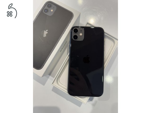 iPhone 11 fekete 128gb 95% akku