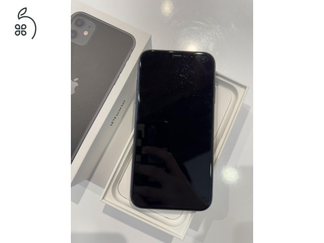 iPhone 11 fekete 128gb 95% akku