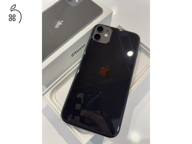 iPhone 11 fekete 128gb 95% akku