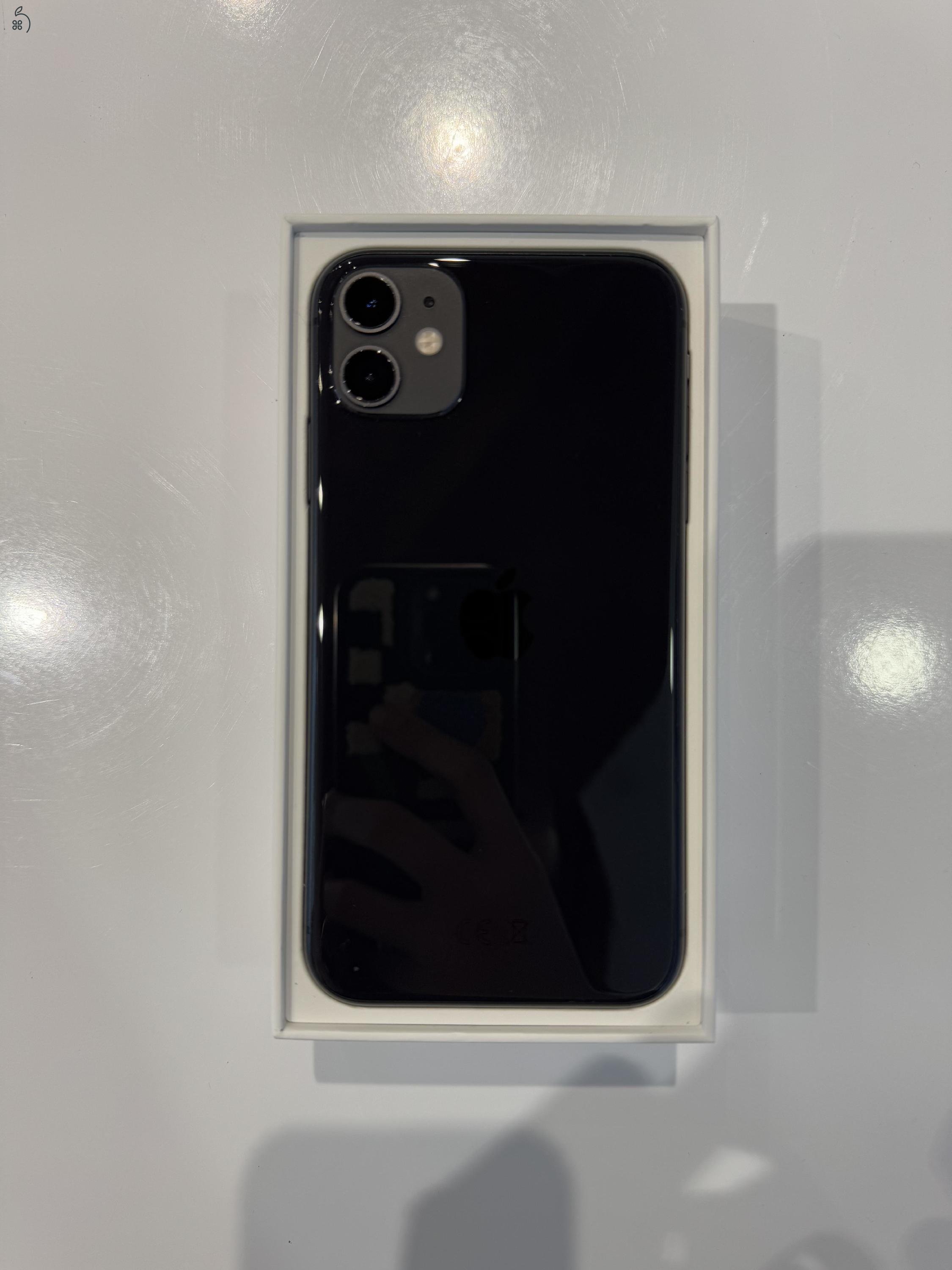 iPhone 11 fekete 128gb 95% akku