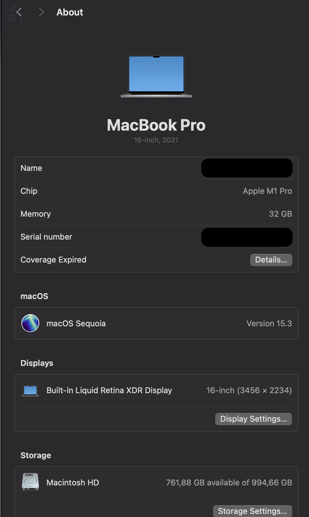 2021 MacBook Pro 16