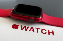 Apple Watch  8 e-SIM product RED 45mm Piros