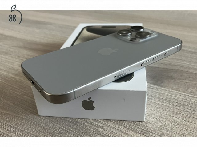 iPhone 15 Pro 256GB Natural Titanium, Független, Gyönyörű állapot, ajándék tok+fólia