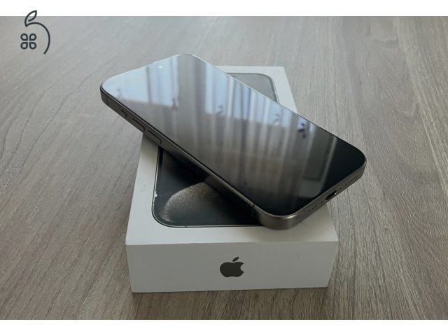 iPhone 15 Pro 256GB Natural Titanium, Független, Gyönyörű állapot, ajándék tok+fólia