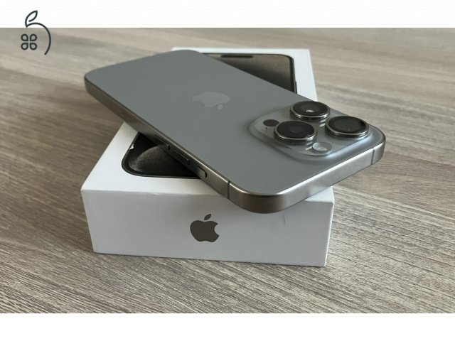 iPhone 15 Pro 256GB Natural Titanium, Független, Gyönyörű állapot, ajándék tok+fólia