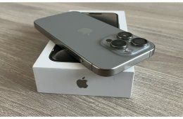 iPhone 15 Pro 256GB Natural Titanium, Független, Gyönyörű állapot, ajándék tok+fólia