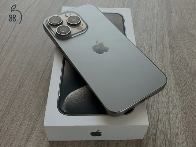 iPhone 15 Pro 256GB Natural Titanium, Független, Gyönyörű állapot, ajándék tok+fólia