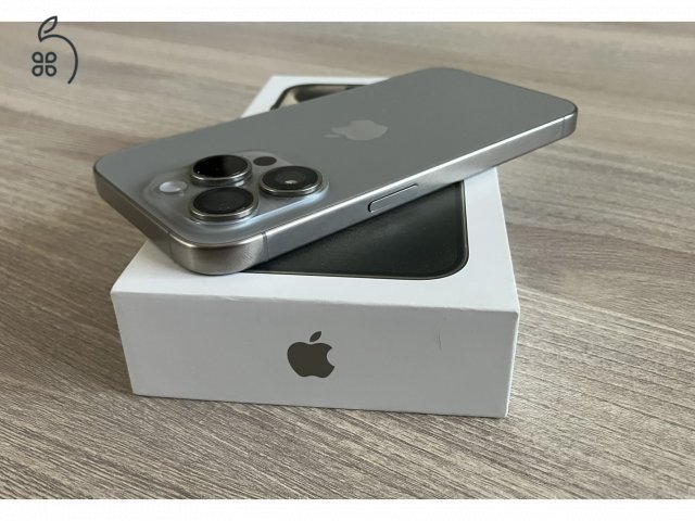 iPhone 15 Pro 256GB Natural Titanium, Független, Gyönyörű állapot, ajándék tok+fólia