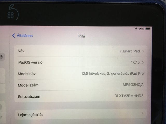 Karcmentes iPad Pro 2.gen, 2017, 12.9