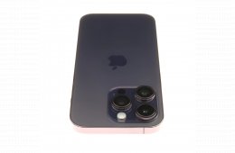 !! 1 ÉV GARANCIA !! Apple iPhone 14 Pro 256 GB Deep Purple 100%  FELÚJÍTOTT