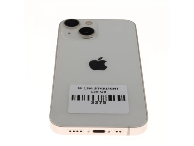 !! 1 ÉV GARANCIA !! Apple iPhone 13 Mini 128 GB Starlight 100%