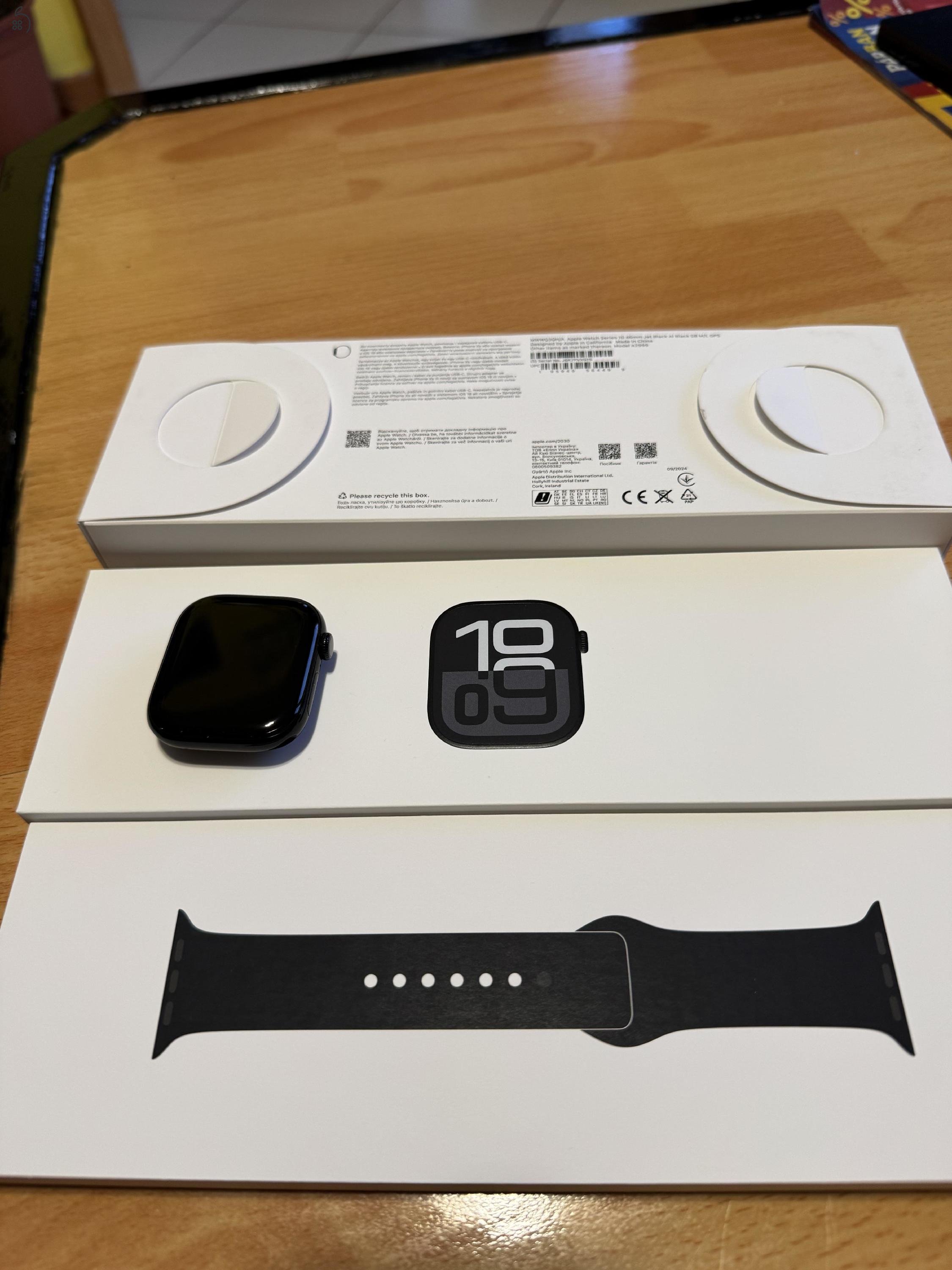 Apple watch series 10 46mm GPS+ biztosítással.