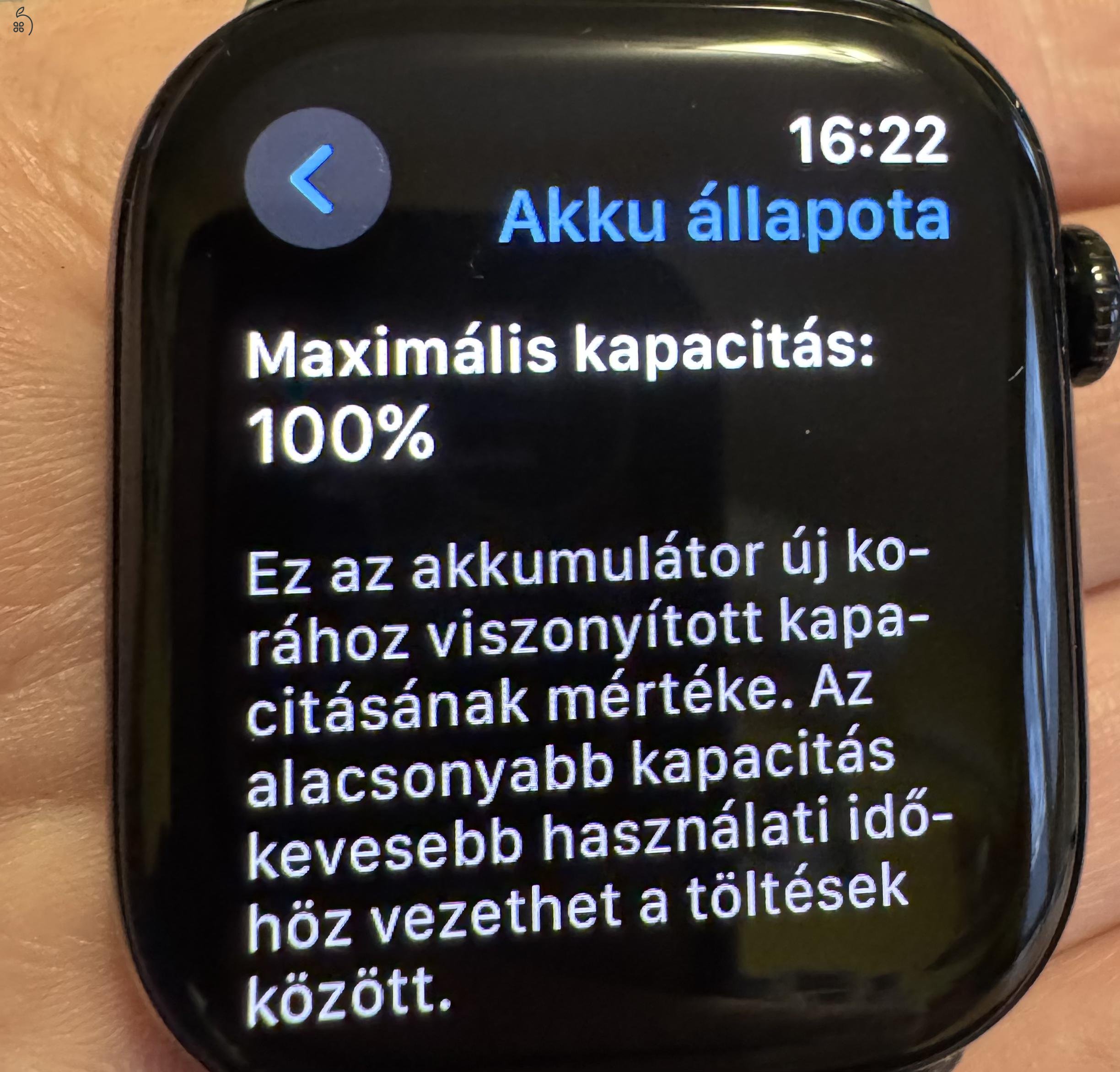 Apple watch series 10 46mm GPS+ biztosítással.