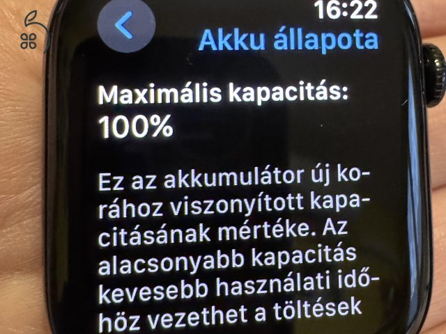 Apple watch series 10 46mm GPS+ biztosítással.