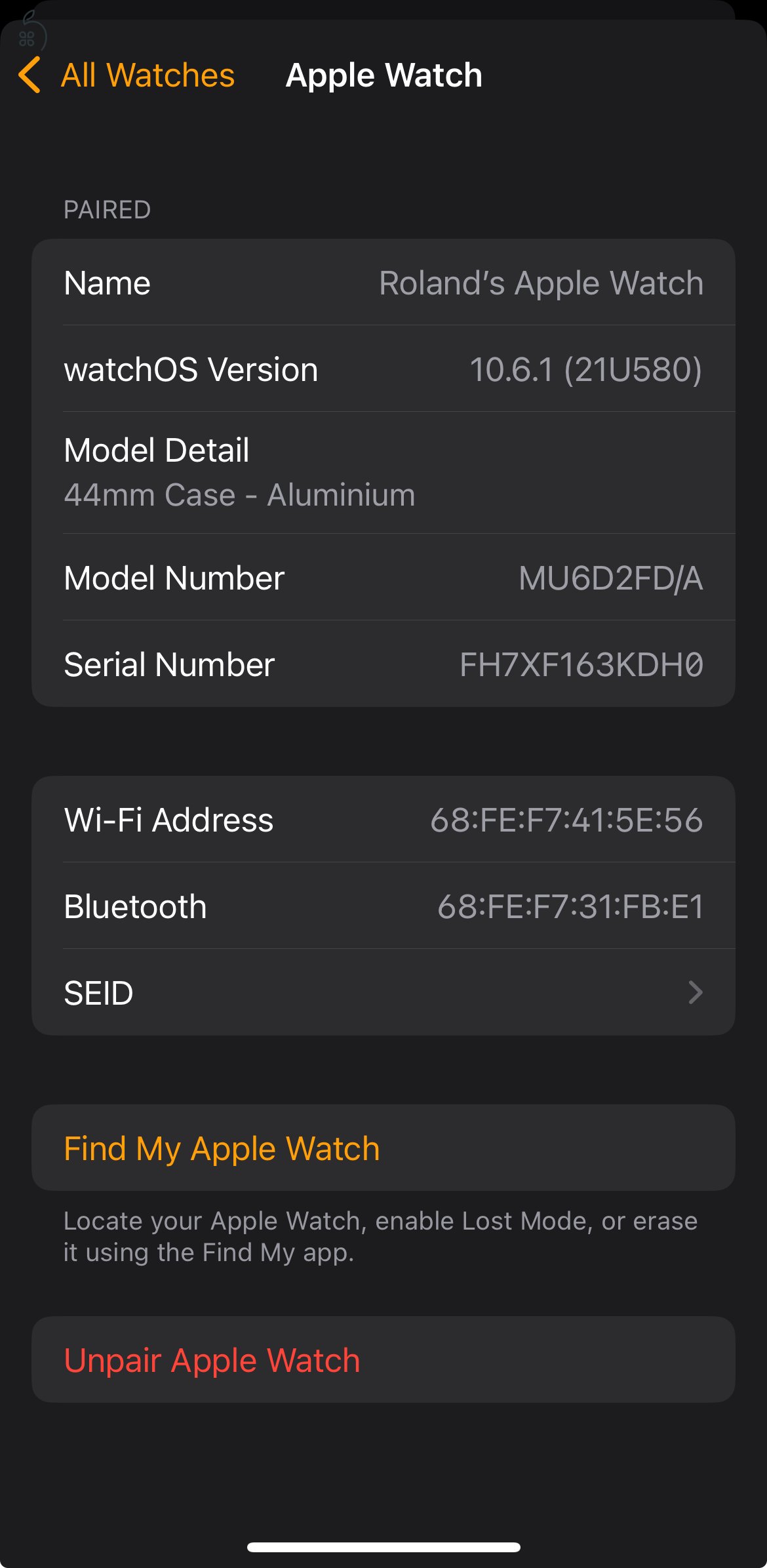 Apple watch 4 44mm asztroszürke