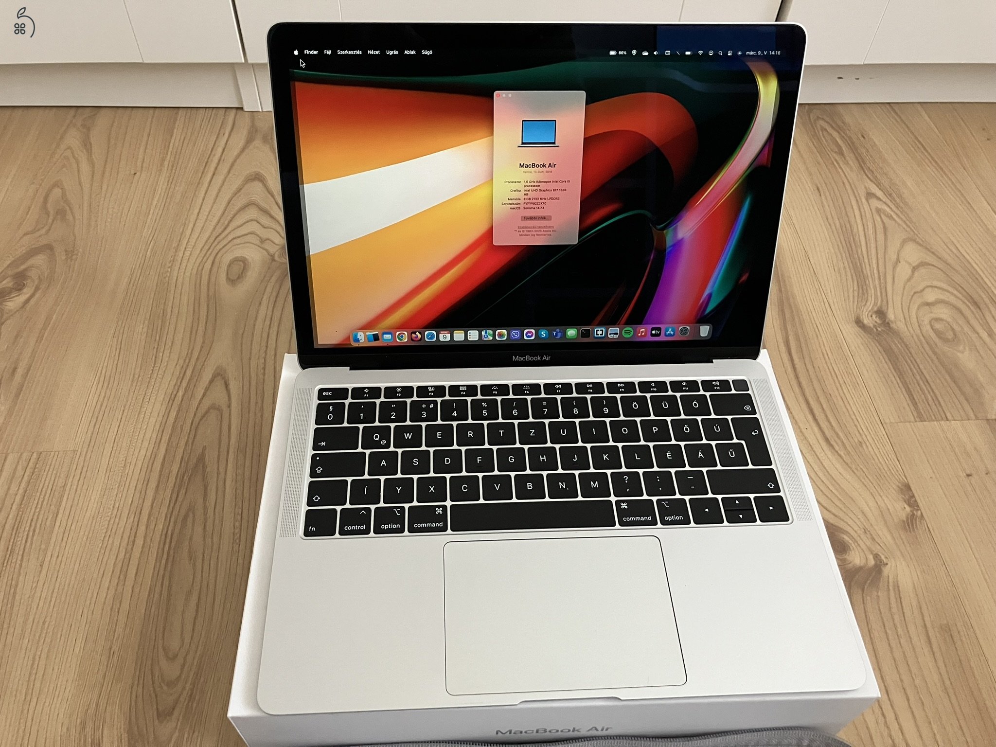 Eladó újszerű MacBook Air Retina 2018