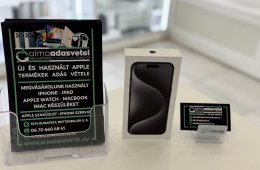 iPhone 15 Pro 128GB Független Megkímélt/1-3 hónap gar./Akku 89%/