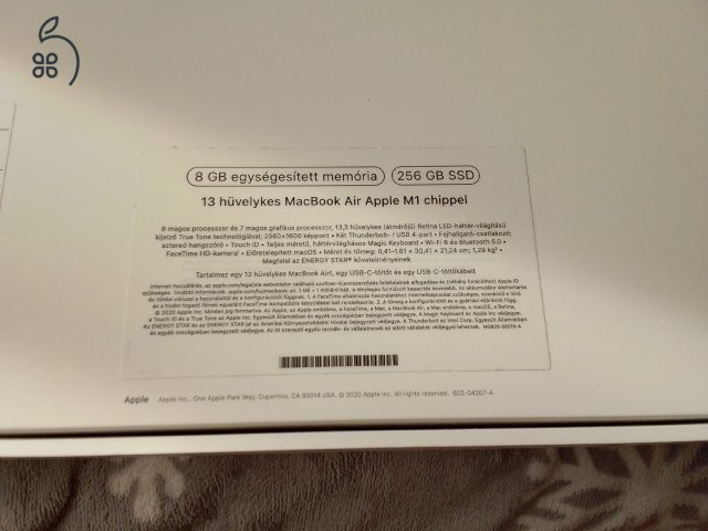 MacBook Air eladó!!! Akku 99%