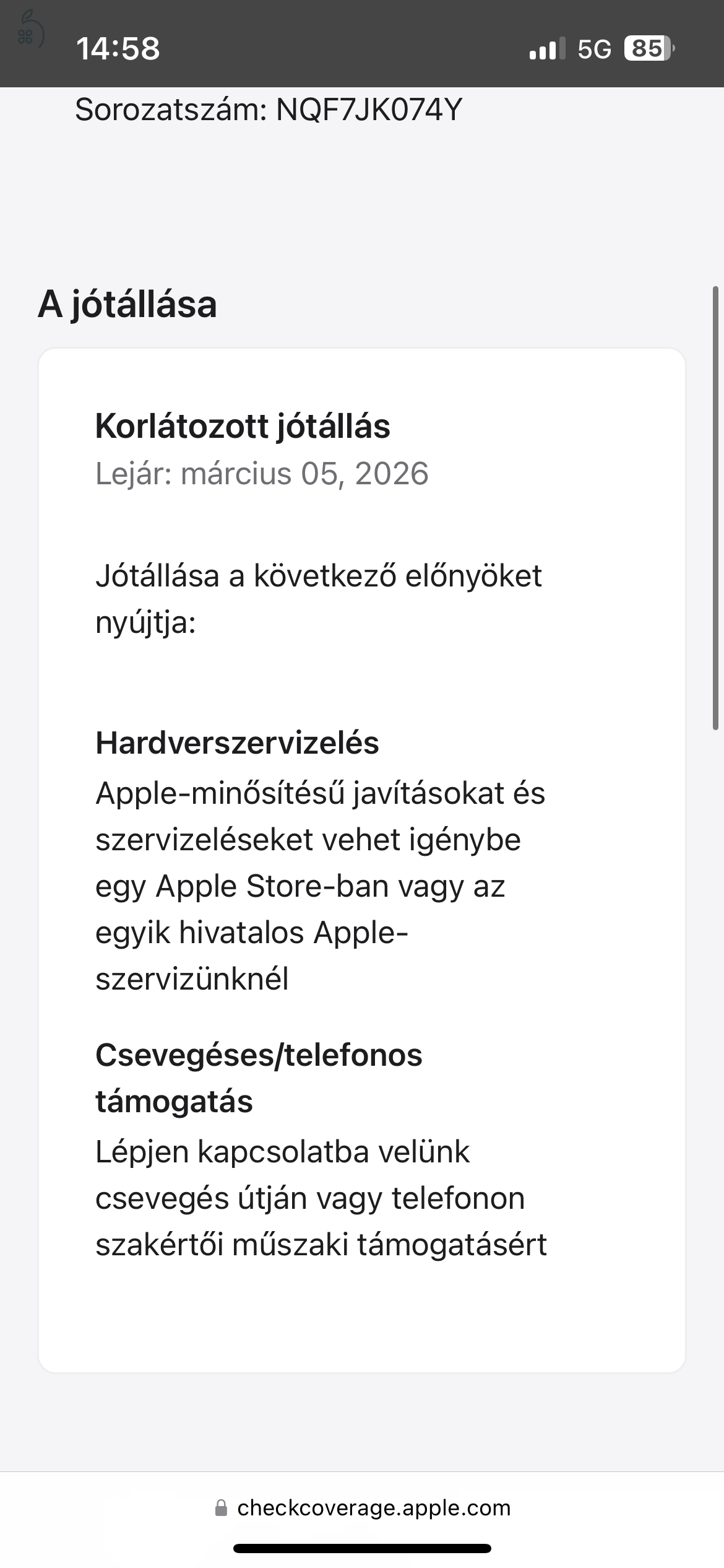 iPhone 14 Plus 256GB - 5 napja aktivált!