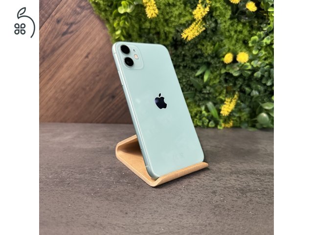 Újszerű Apple iPhone 11 64GB Zöld színben, új akkuval, független! - 1 év iON garanciával!