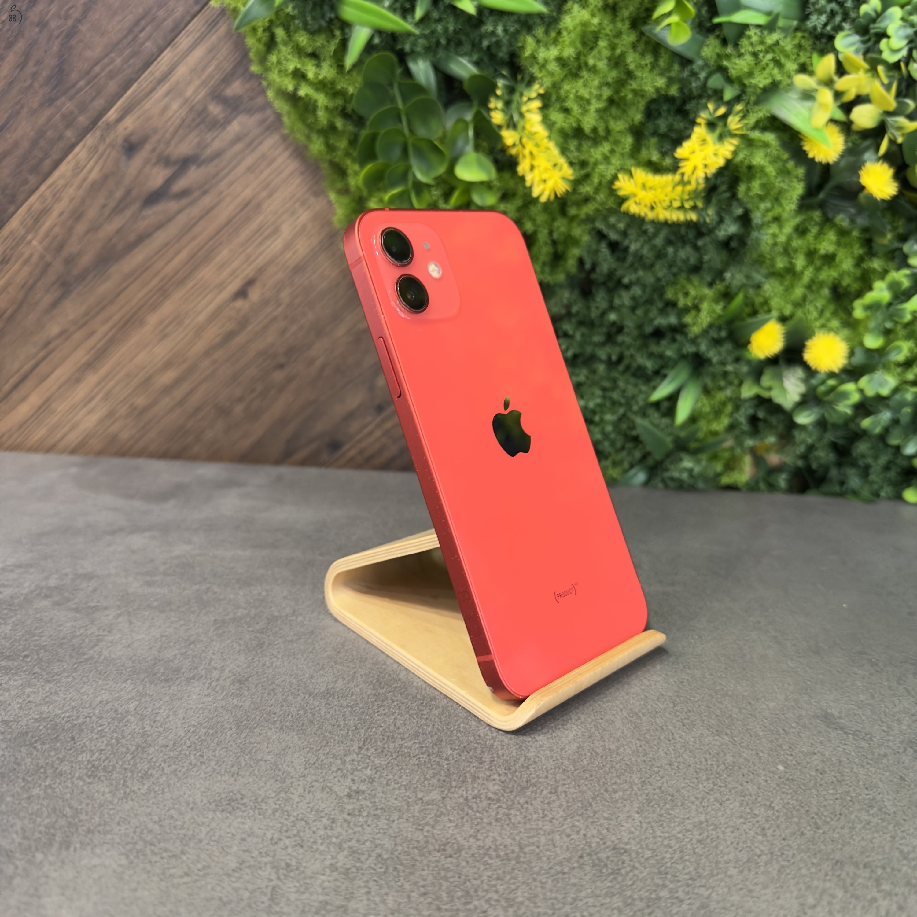 Újszerű Apple iPhone 12 Mini 128GB Red, új akkuval, független! - 1 év iON garanciával! 