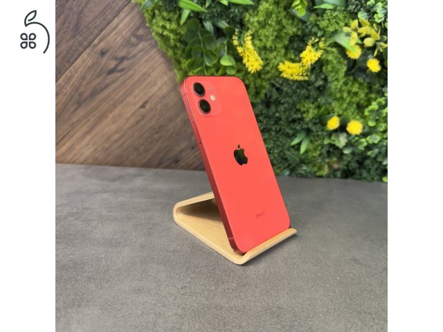 Újszerű Apple iPhone 12 Mini 128GB Red, új akkuval, független! - 1 év iON garanciával! 