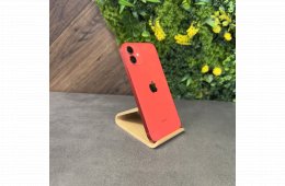 Újszerű Apple iPhone 12 Mini 128GB Red, új akkuval, független! - 1 év iON garanciával! 