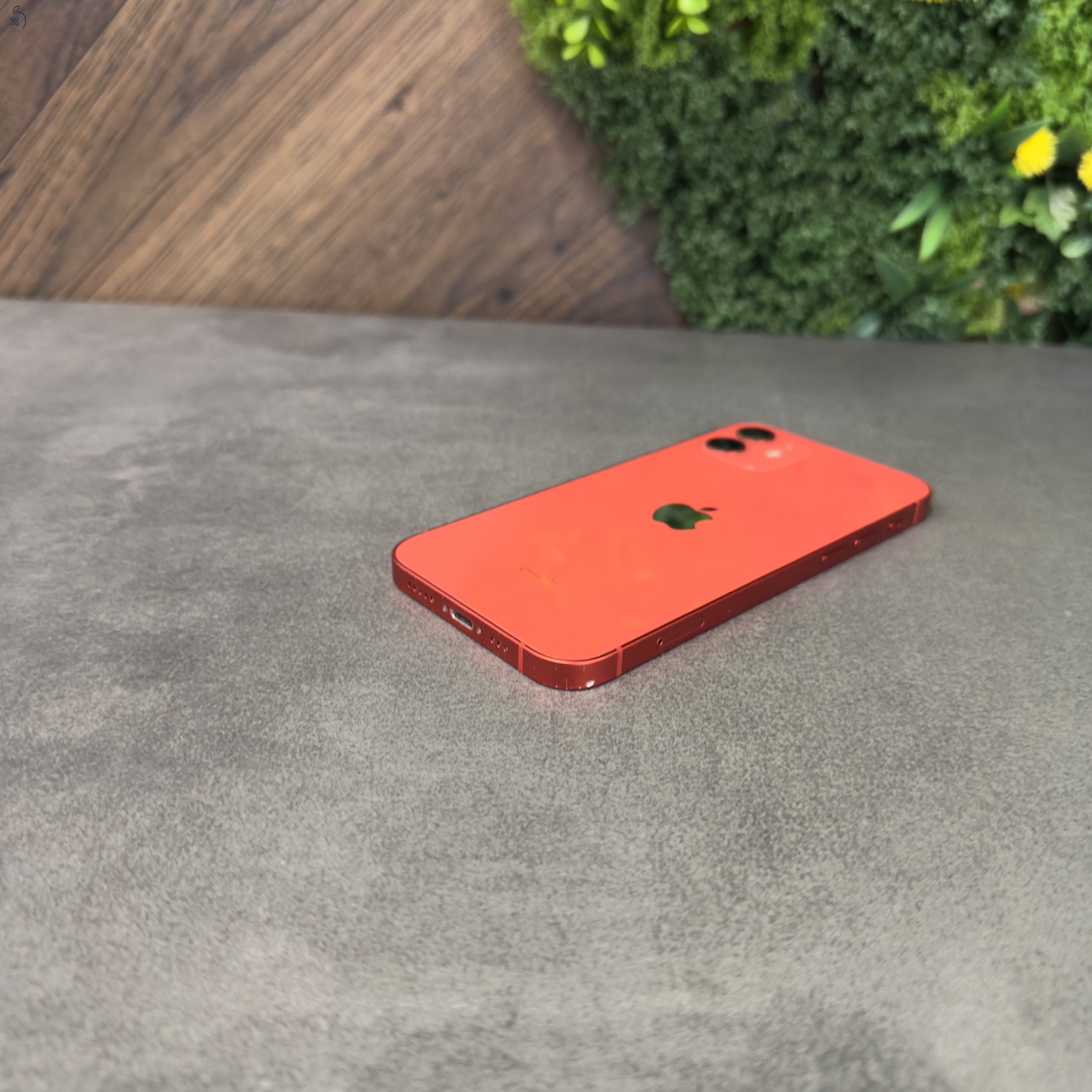 Újszerű Apple iPhone 12 Mini 128GB Red, új akkuval, független! - 1 év iON garanciával! 