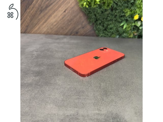 Újszerű Apple iPhone 12 Mini 128GB Red, új akkuval, független! - 1 év iON garanciával! 