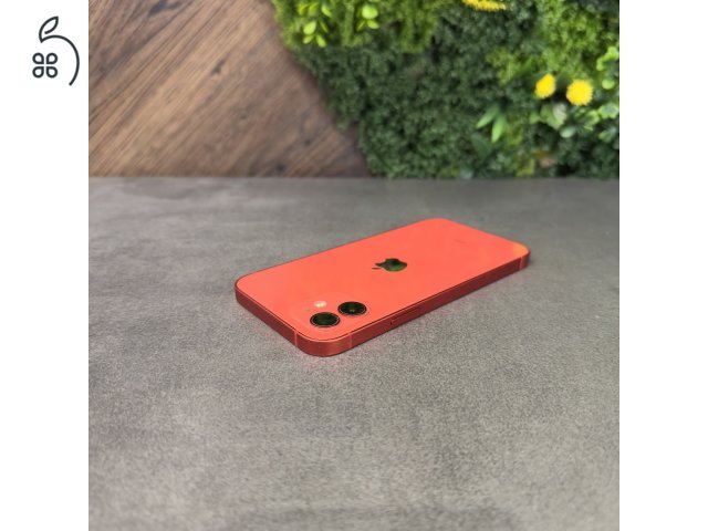 Újszerű Apple iPhone 12 Mini 128GB Red, új akkuval, független! - 1 év iON garanciával! 