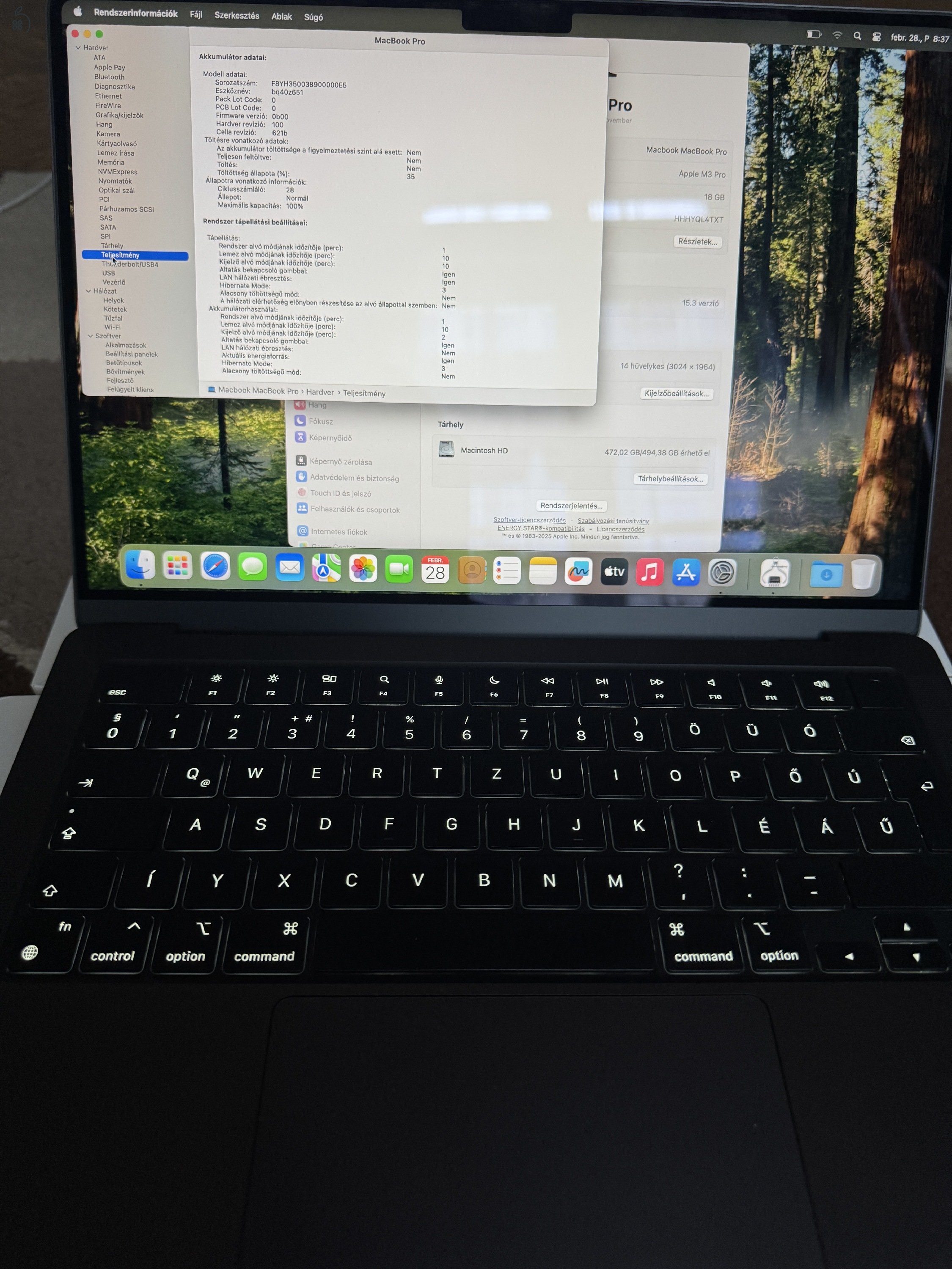 Szinte Új Macbook Pro 14' Black M3 Pro /18Gb ram/512Gb SSD 3 év apple garancia