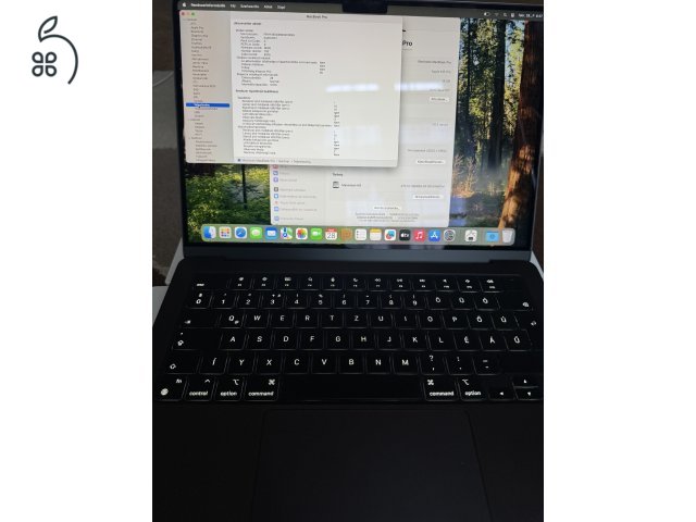 Szinte Új Macbook Pro 14' Black M3 Pro /18Gb ram/512Gb SSD 3 év apple garancia