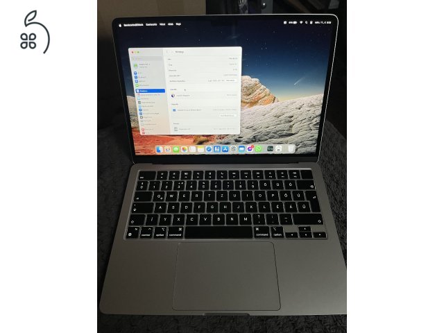 MacBook air 2022 M2 13 col, Garanciás 30 ciklus!!