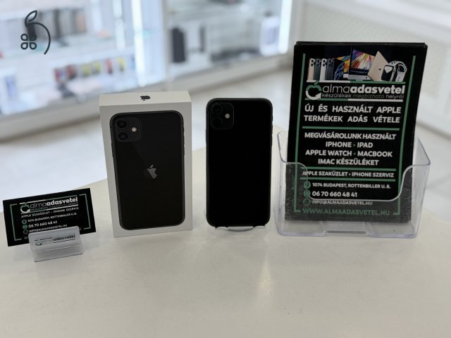 iPhone 11 128GB Független Használt/1-3 hónap gar./Akku 87%/p4110