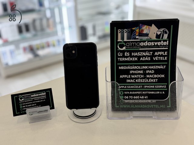 iPhone 11 64GB Független Használt/1-3 hónap gar./Akku 100%/p4113