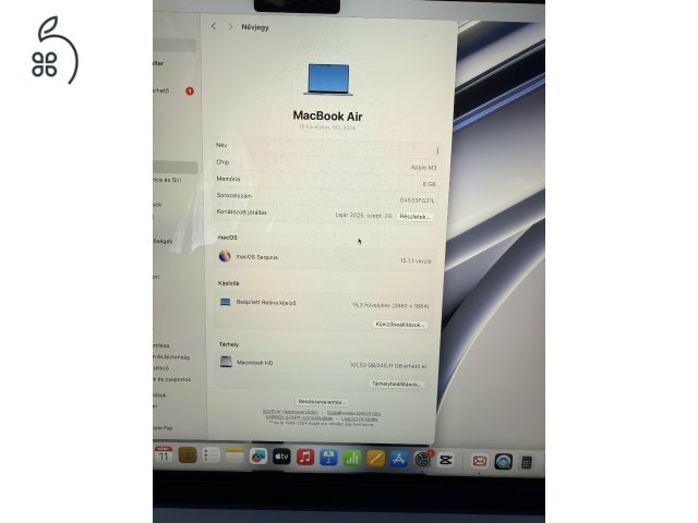 Macbook Air 15 m3