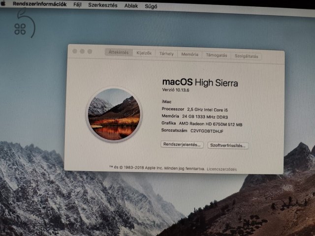 Imac 21,5 core i5 