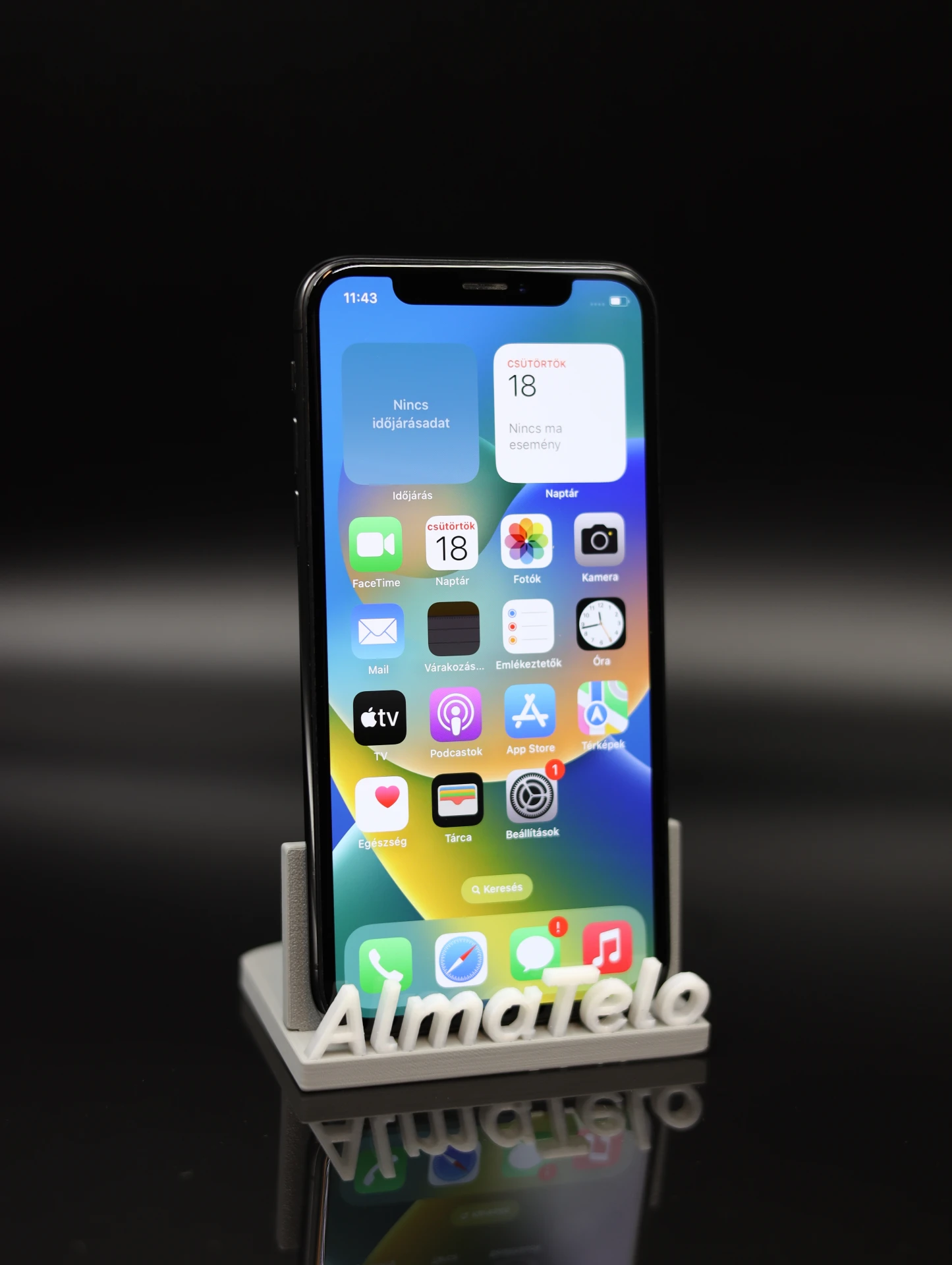 Apple iPhone X 256 GB Space Gray 100% akku - 12 HÓ GARANCIA