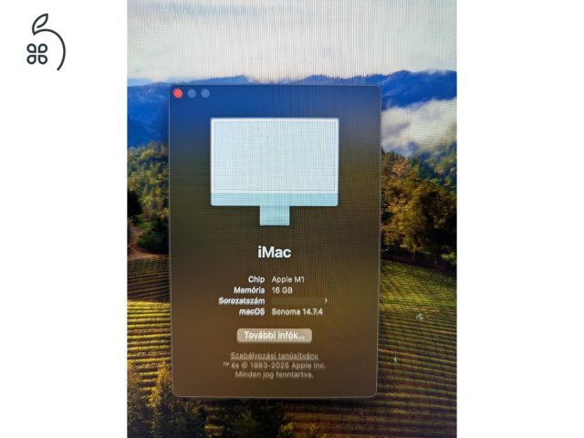 iMac M1 16GB RAM újszerű 