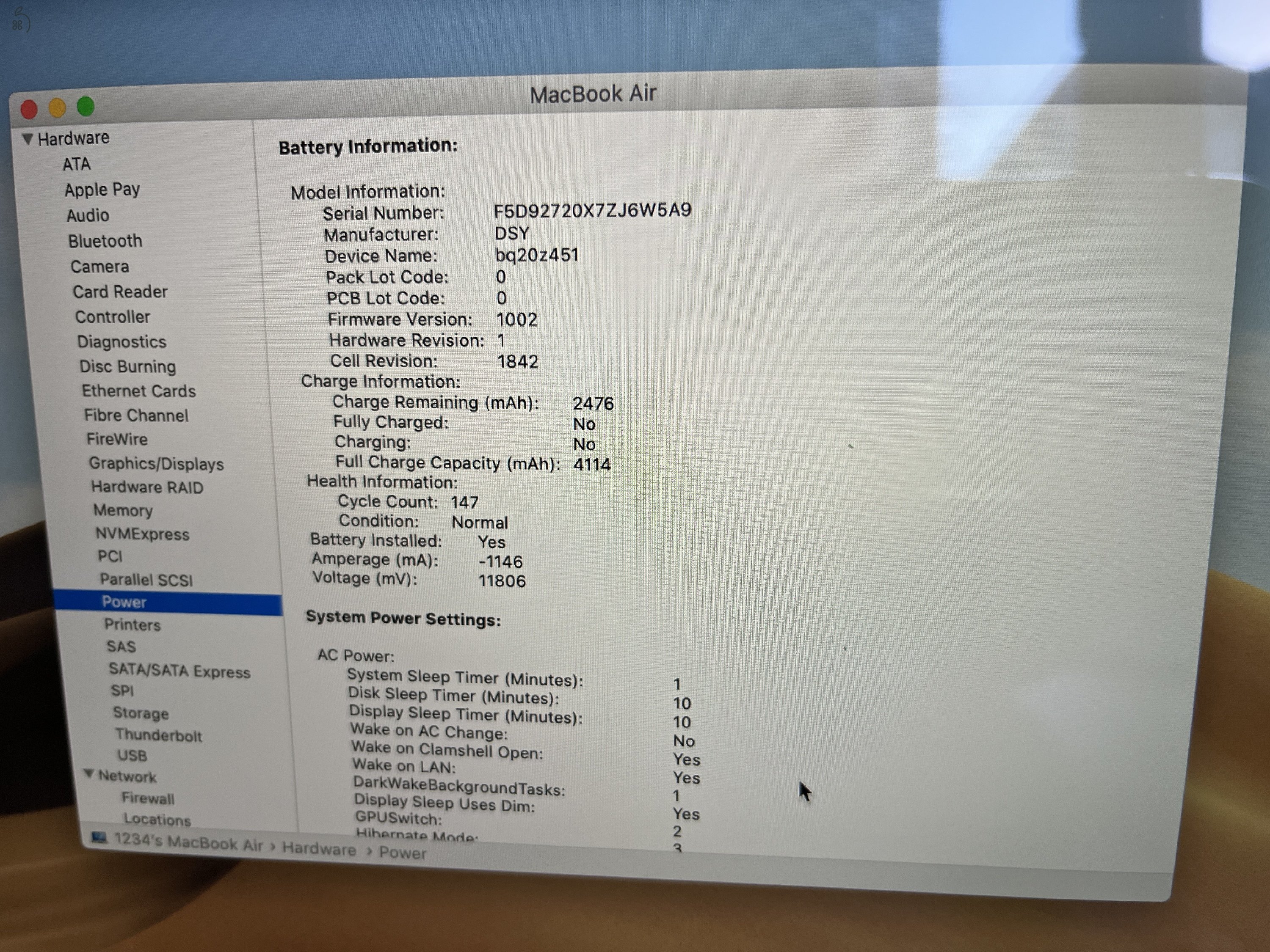 MacBook Air8,2 2019 13