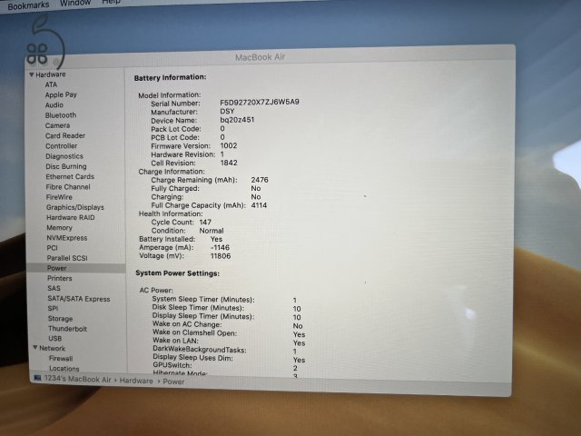 MacBook Air8,2 2019 13