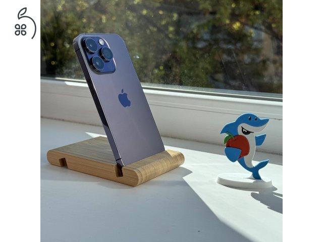 HIBÁTLAN iPhone 14 Pro 128GB Deep Purple - 1 ÉV GARANCIA - Kártyafüggetlen, AM03