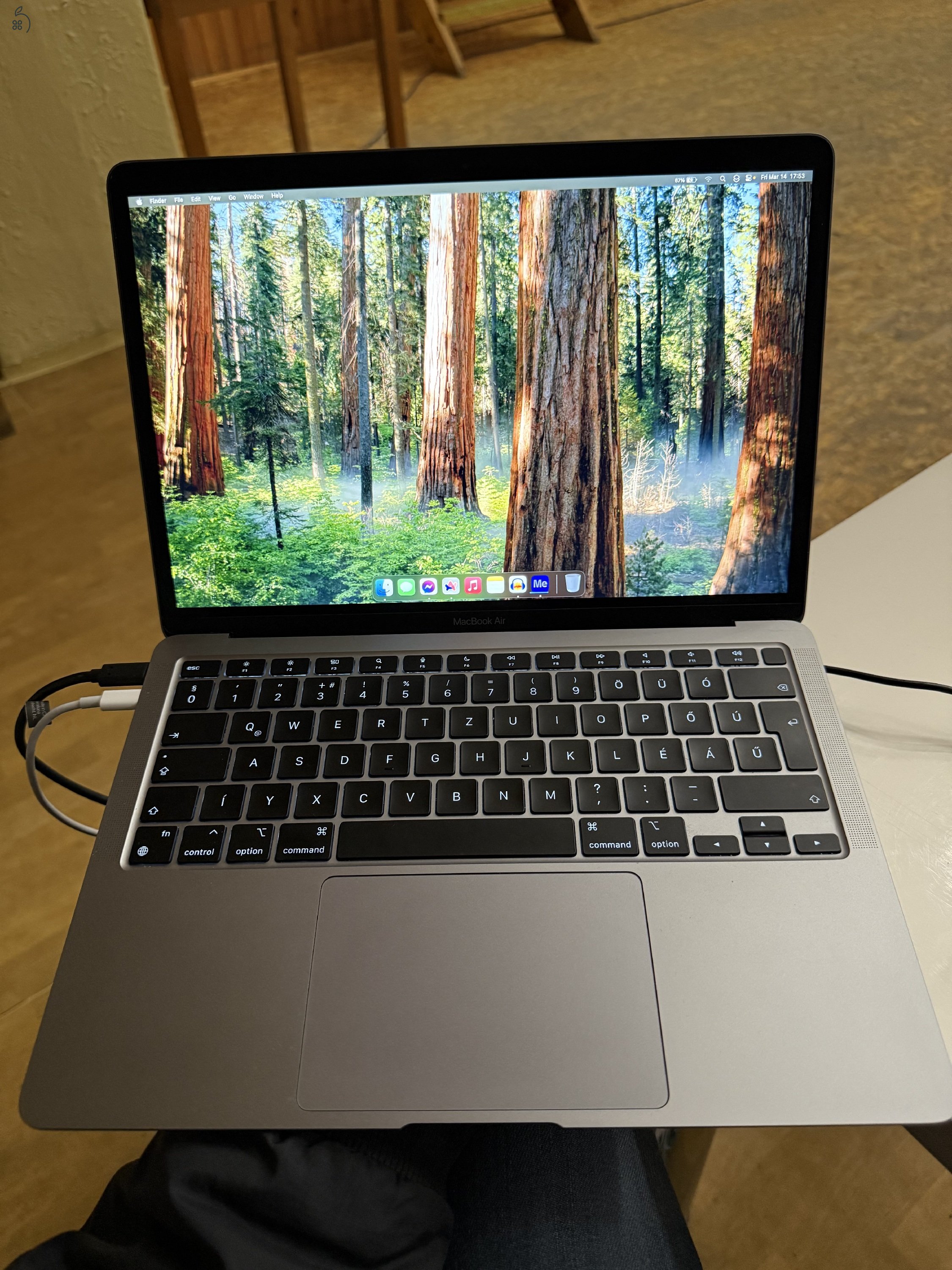MacBook Air M1 8/256, 100% akku, garanciával, újszerű