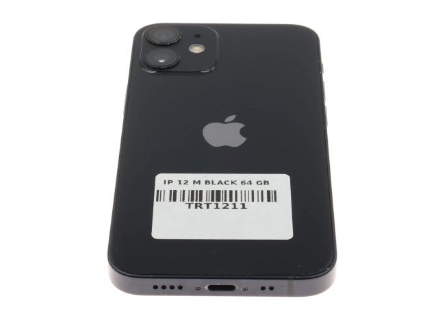 !! 1 ÉV GARANCIA !! Apple iPhone 12 Mini 64 GB Black 100%