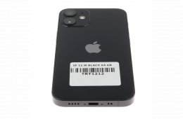 !! 1 ÉV GARANCIA !! Apple iPhone 12 Mini 64 GB Black 100%