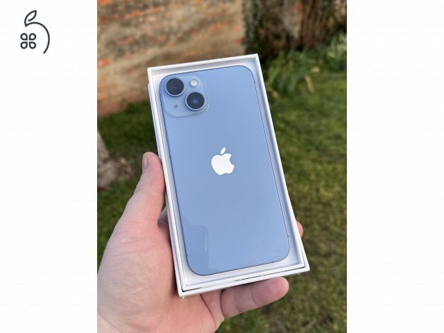 Iphone 14 Kék 128Gb - 86% akku - Független - Garanciás