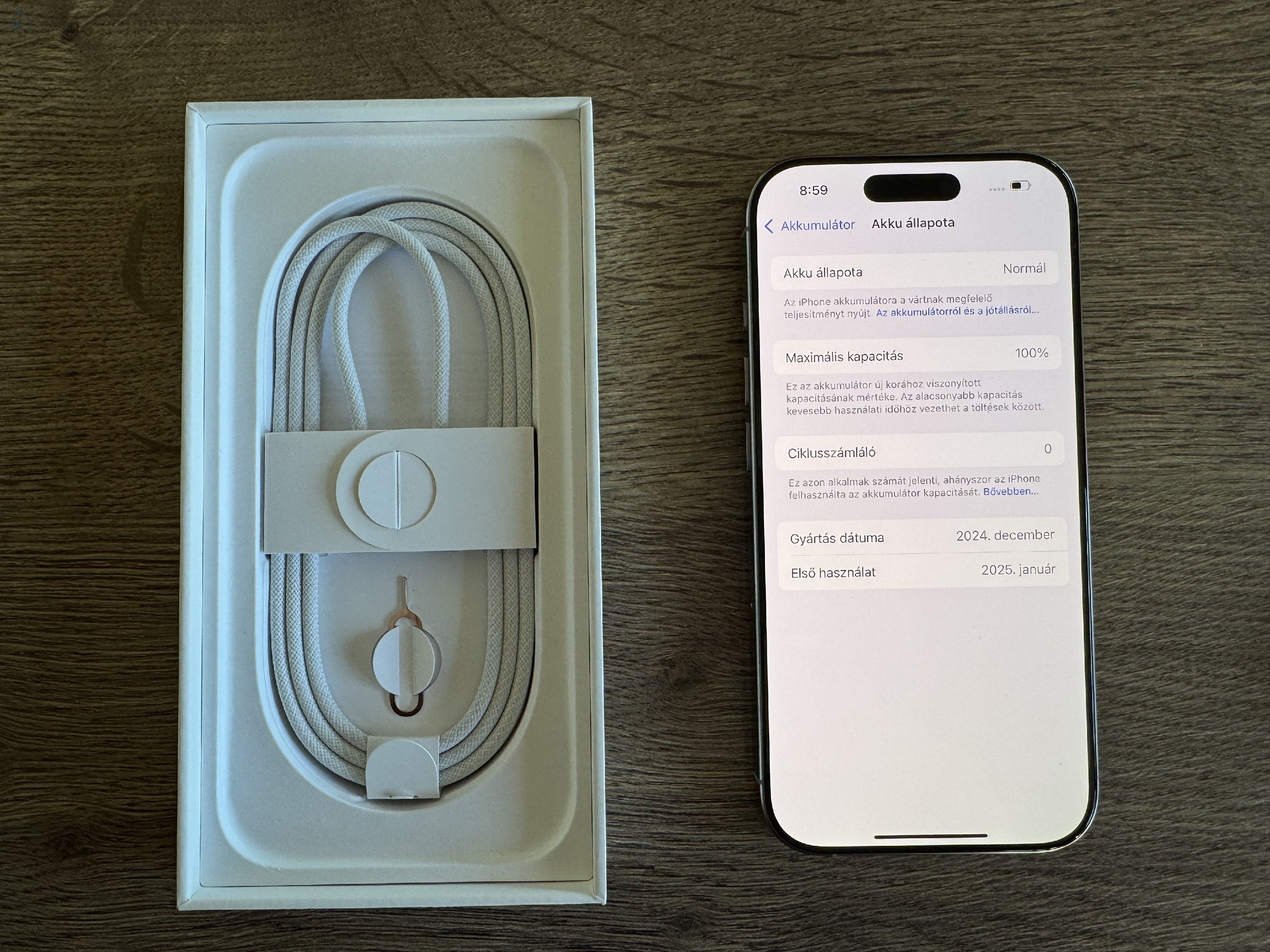 ÚJ - iPhone 16 Pro 256 GB Natúr Titán - - Apple Garancia